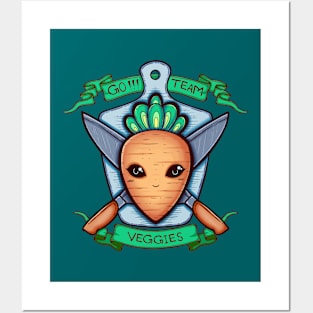 Carrot and Knife Coat of Arms Posters and Art